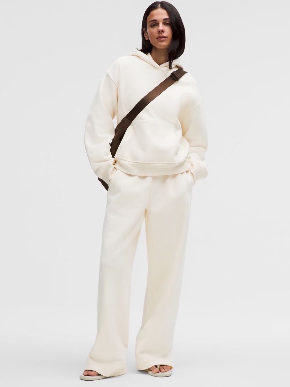 Lululemon Women's Steady State
SuperLoft Pant Reg Coconut Ivory XL